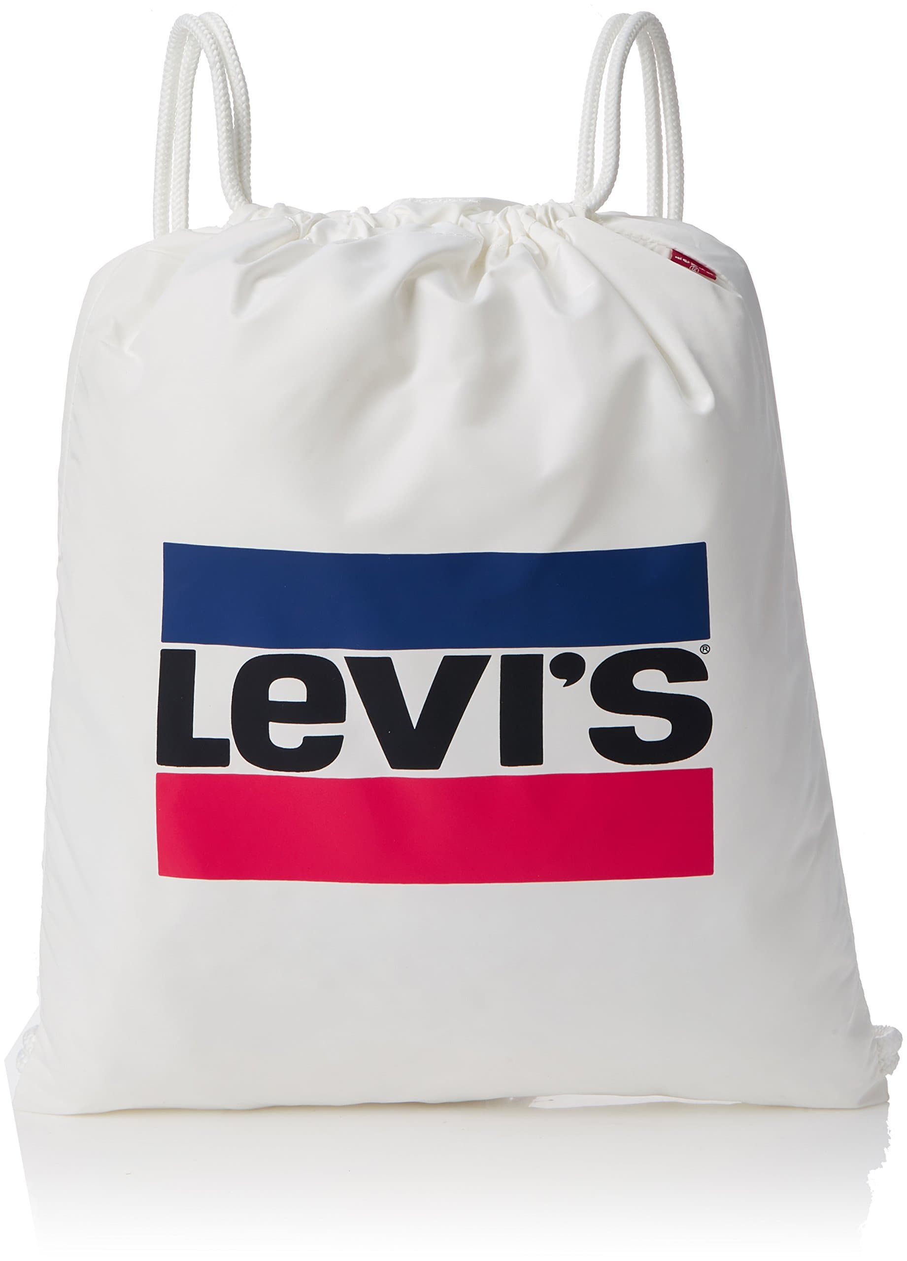 Levi's Everyday Gym Bag Olympic, Men’s Backpack, White (Noir Regular White), 1x43x36 cm (W x H L)