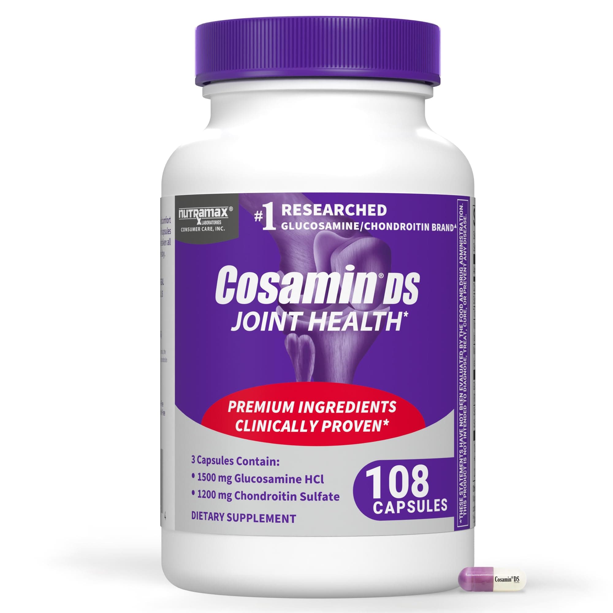 Nutramax Laboratories Cosamin DS for Humans (108 Capsules)