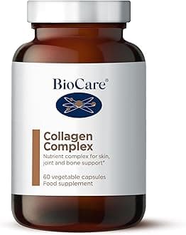 Collagen Complex - Vitamin C & Zinc with Marine Collagen, Hyaluronic Acid & Rosehip Powder - Skin, Joint and Bone Support - 60 Capsules