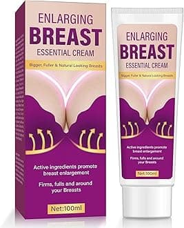 Breast-Enhancement-Cream, Fast Acting Formula for Breast Growth Lifting & Firming, Non-Greasy Cream for Visibly Fuller & Firmer Bust Line, Easy-to-Apply, Purple