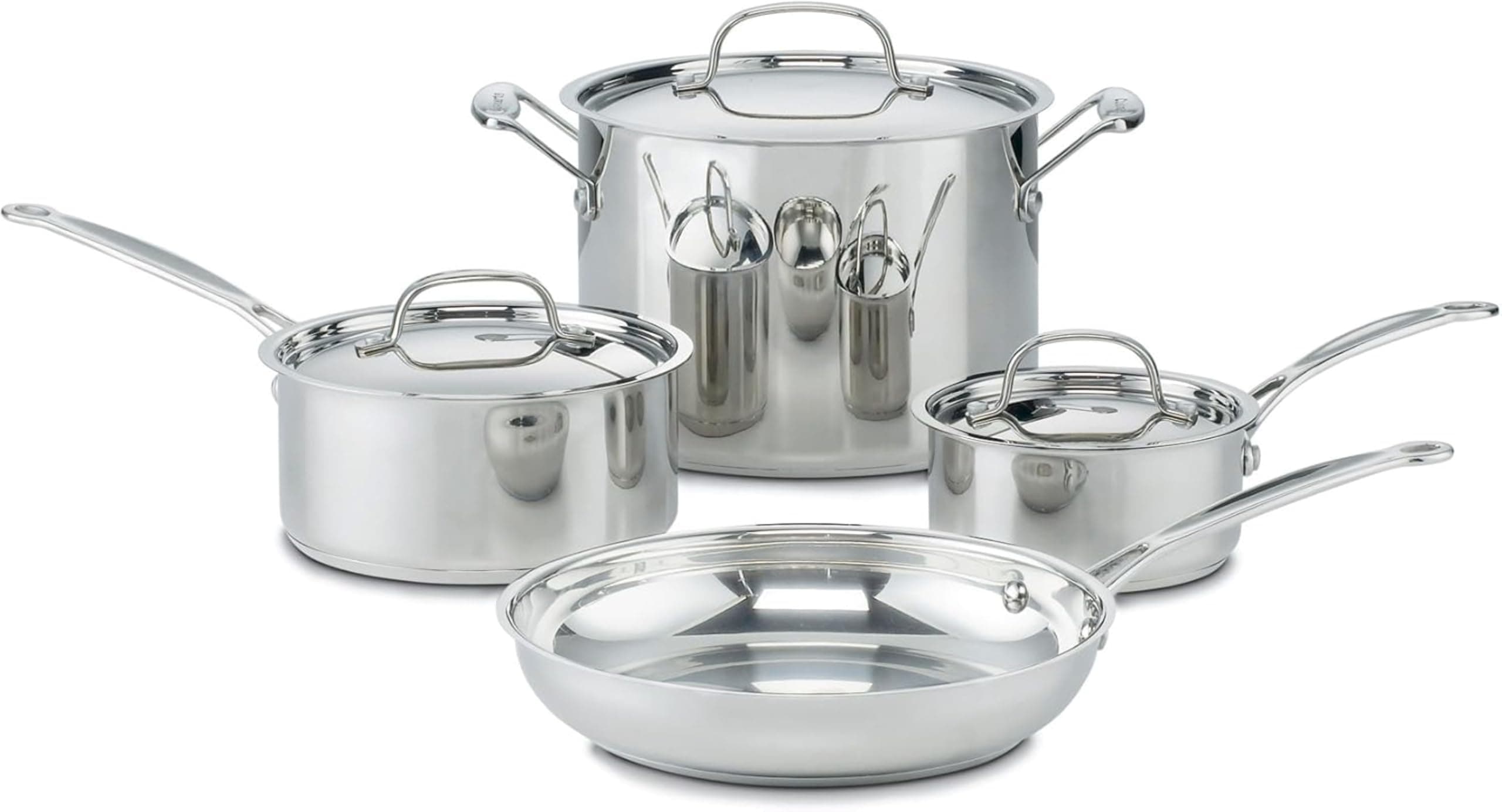 Cuisinart 77-7 Chef's Classic Stainless 7-Piece Cookware Set