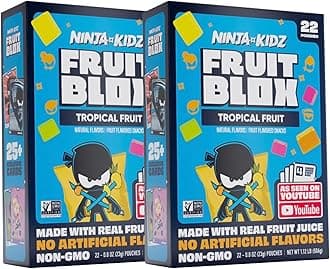 Generic Fruits Blox Mixed Fruit Snacks, 2 Boxes, 22 Count Each Box | Aphmauu | Ninja Kidx | Unspeakable (Ninja Kidx Tropical Fruit)