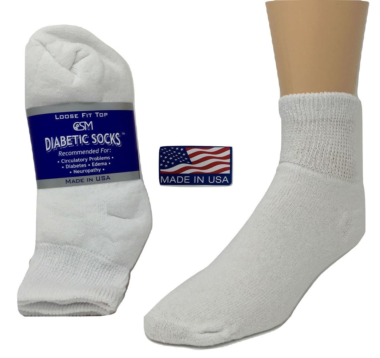 CSM DIABETIC SOCKS Creswell 12 Pack (1 Doz Pairs)