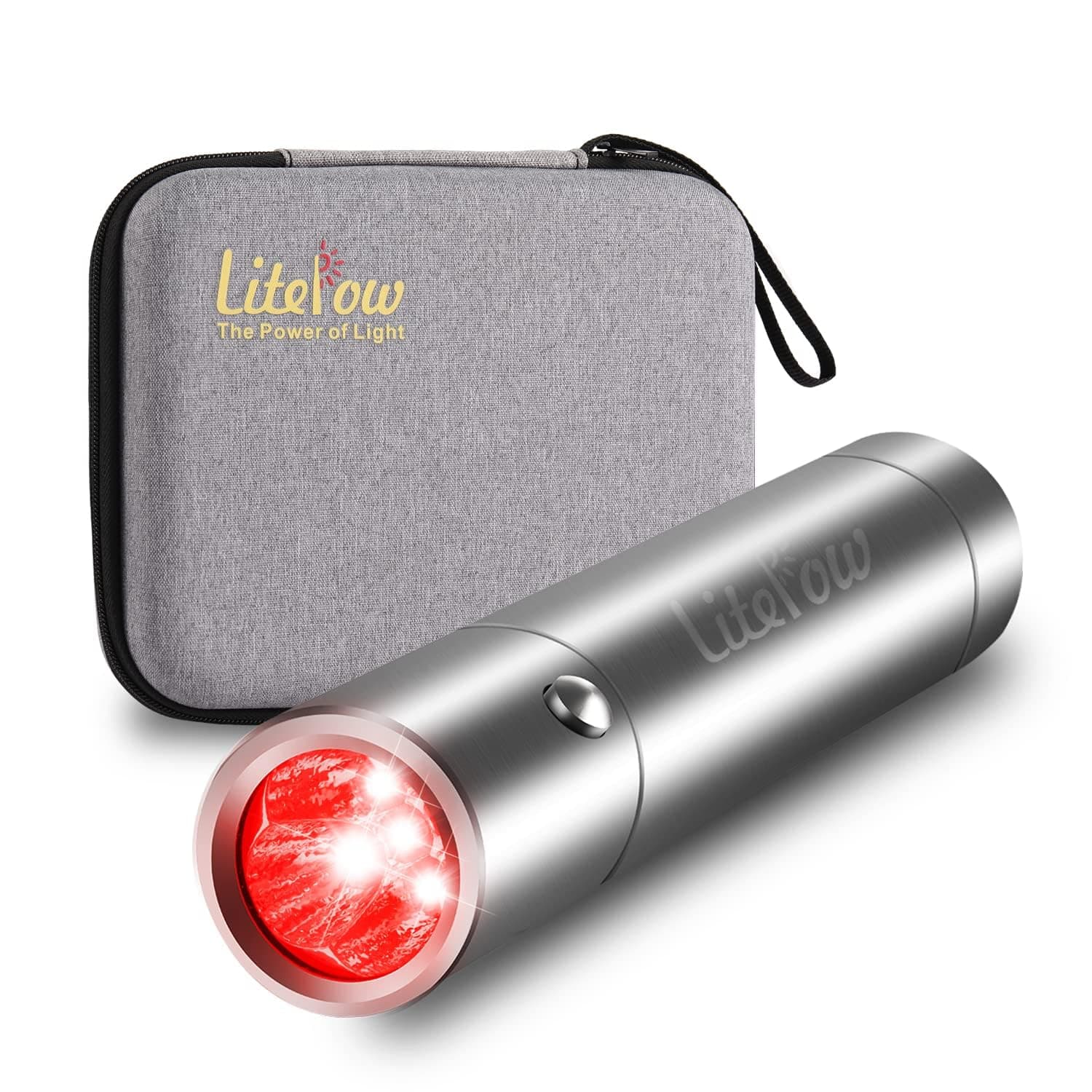 Red Light Therapy for Face and Body Use, Red Light Therapy Device for Joint and Muscle Pain Relief, Handheld LED Infrared Light Therapy Device Improve Face Skin, Neck Back Pain Relief -5 Wavelengths