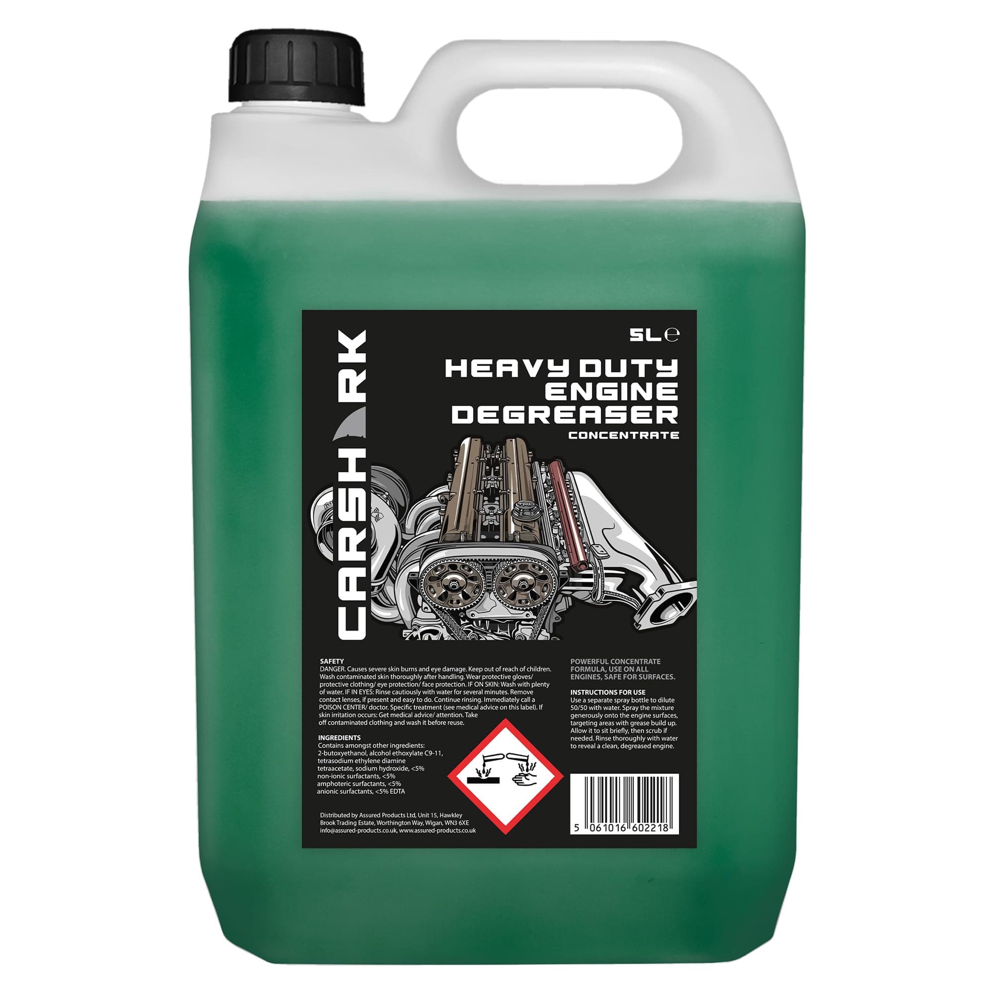 Engine Degreaser 5 litre Concentrate, Heavy Duty Formula, Use on All Engines