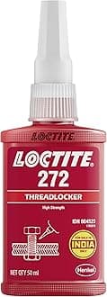 88442 272 High Strength Temp Threadlocking Methacrylate Adhesive, 50ml, Red
