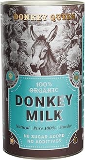 Donkey Queen Milk Powder 180g,100% Organic, Without Added Sugar, Vitamins, Minerals, Immune Booster, Freeze-Dried, No Preservatives, No Additives