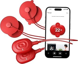 2.0 - DUO - Smart Electric Muscle Stimulator - Smart TENS Device (Red)