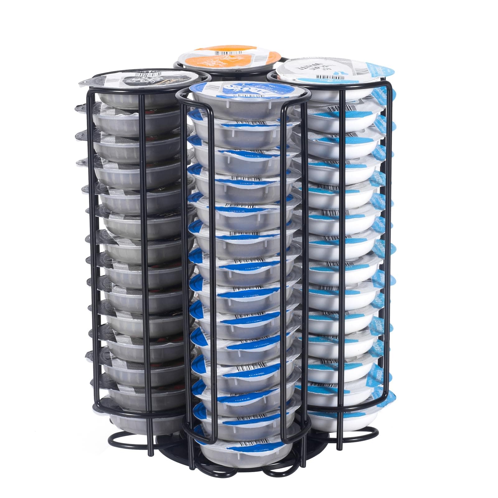 Coffee Capsule Holder Compatible with Tassimo Capsules, Coffee Pod Stand for 52 Tassimo Pods,Coffee Pod Rack, 360° Rotatable and Non-Slip, Black