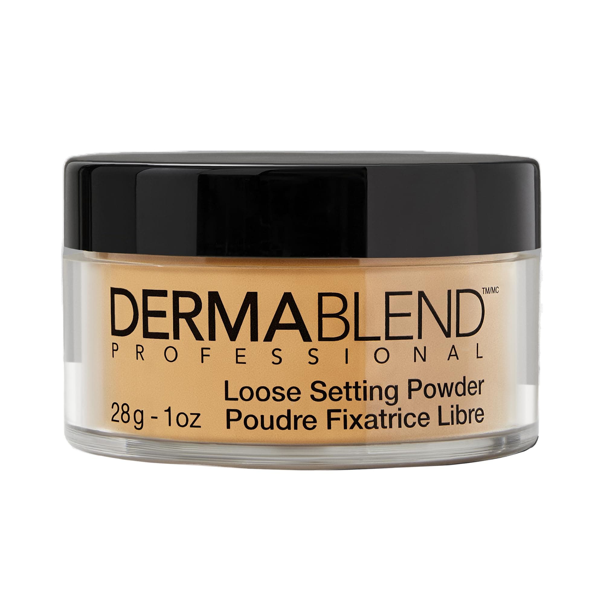 Dermablend Loose Setting Powder, Warm Saffron Face Powder Makeup for Medium, Tan, and Deep Skin Tones, Mattifying Finish and Shine Control, 1 oz.