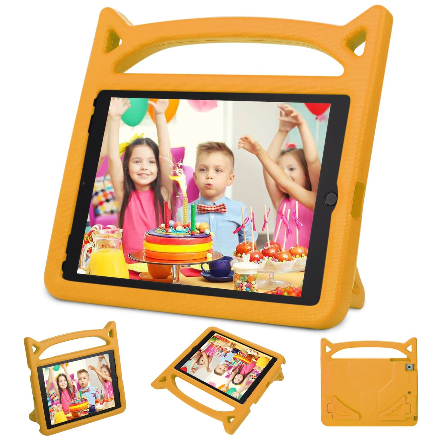 Kids Case for iPad 2 3 4 - Ubearkk Light Weight Shock Proof Convertible Handle Stand Kids Friendly for iPad 2, iPad 3rd Generation, iPad 4th Generation Tablet