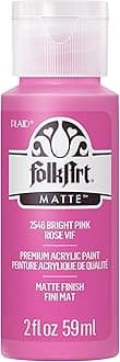FolkArt Acrylic Paint in Assorted Colors (2 oz), 2546, Bright Pink