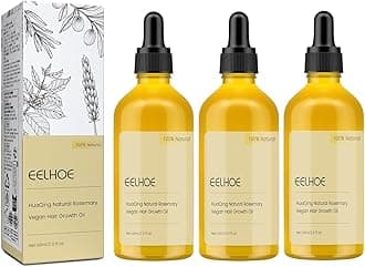 180 ML Eelhoe Hair Growth Oil, Carvenchi Natural Hair Growth Organic Rosemary Oil for Dry Damaged Hair and Growth Thin Hair.