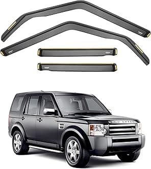 Ispeed Wind Deflectors For Land Rover Discovery 3 L319 2004-2009 5 Door SUV 4pc Set - Keep Your Car Ventilated in Rain - Reduce Wind Turbulence - Tinted In-Channel Type