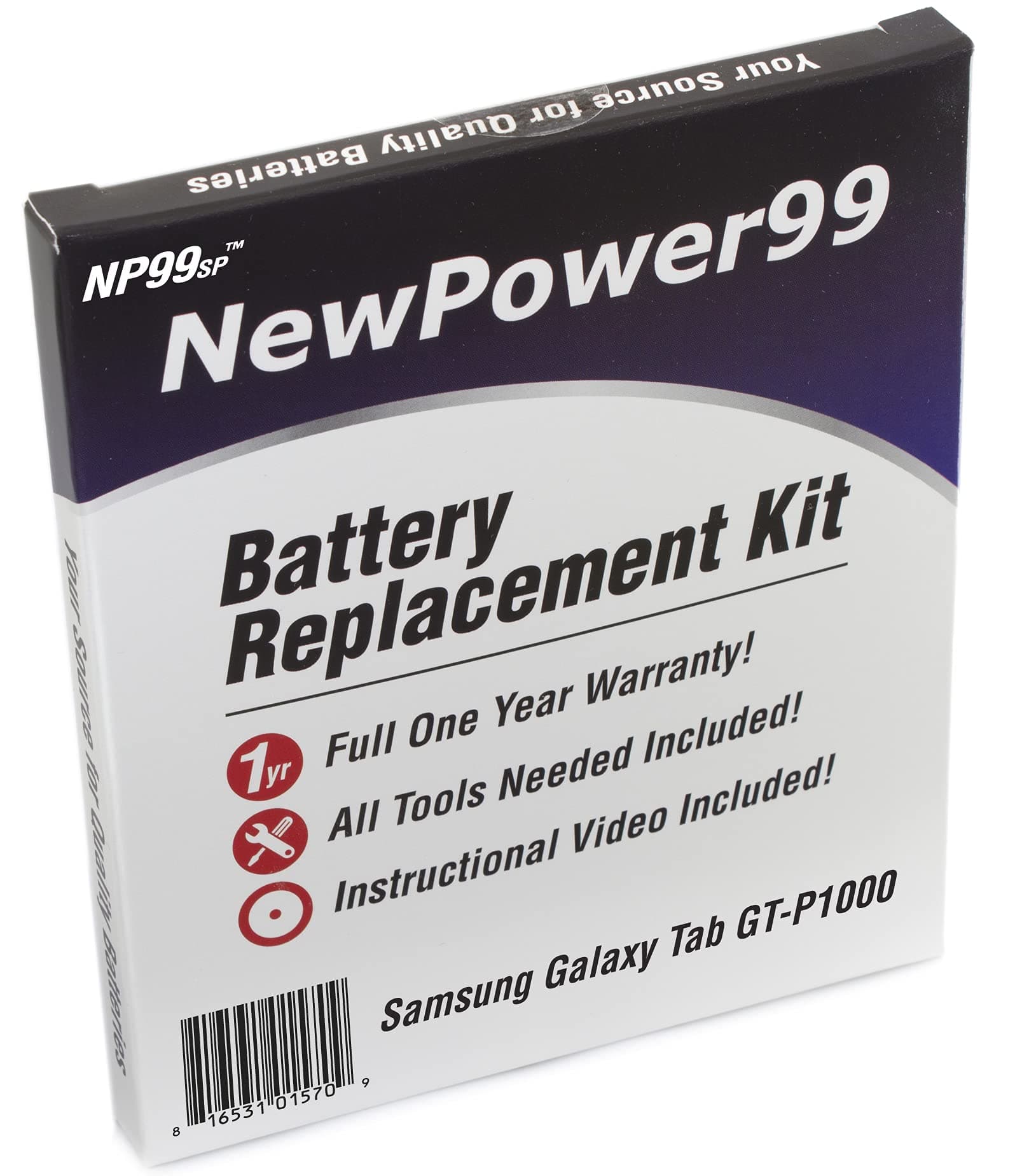 - Battery Kit for Samsung Galaxy Tab 7 GT-P1000 with Video, Tools, and Extended Life Battery from NewPower99