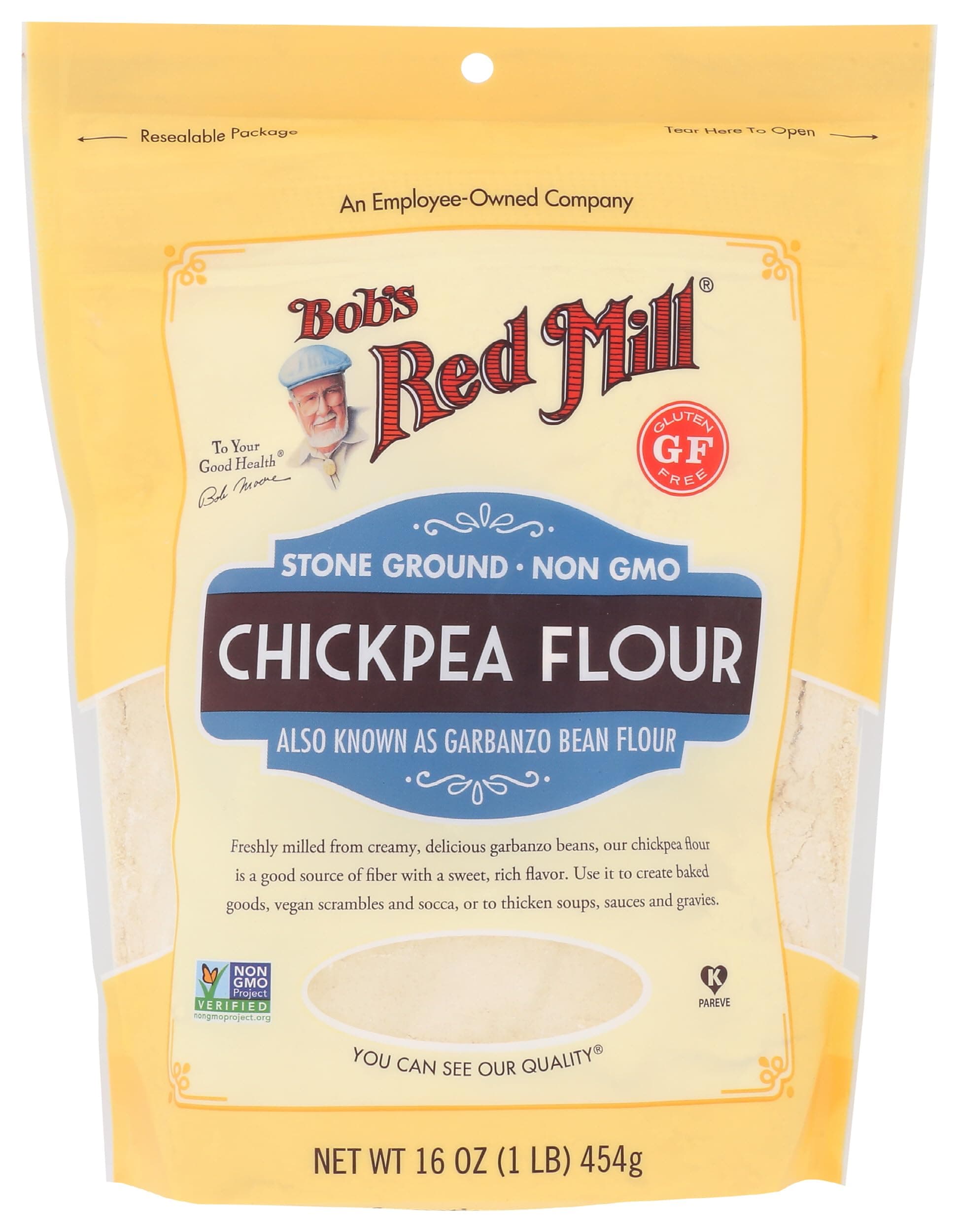 Bobs Red Mill Gluten Free Chickpea Flour 16 oz