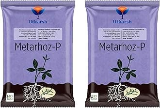 Utkarsh Metarhizium Anisopliae 1% W.P. 1 x 10^8 CFU/gm min. for Plants, Crops and Home Gardening - Metarhoz-P (2 Kg; Pack of 2 of 1 Kg)