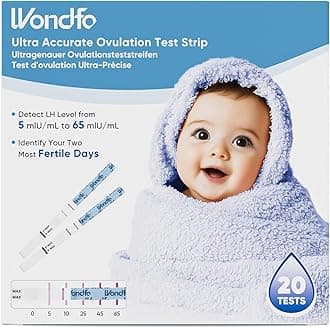 Wondfo Ovulation Test Strips Fertility Test Kits with Color Card Semi-Quantitative Testing, 20 Pack