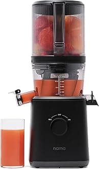 J2 Cold Press Juicer – Self Feeding for Hands-Free Operation with Wide Mouth Hopper for Whole Recipe Loading, Zero Waste Masticating Juicer For More Juice, Less Pulp – Easy Cleanup & Assembly