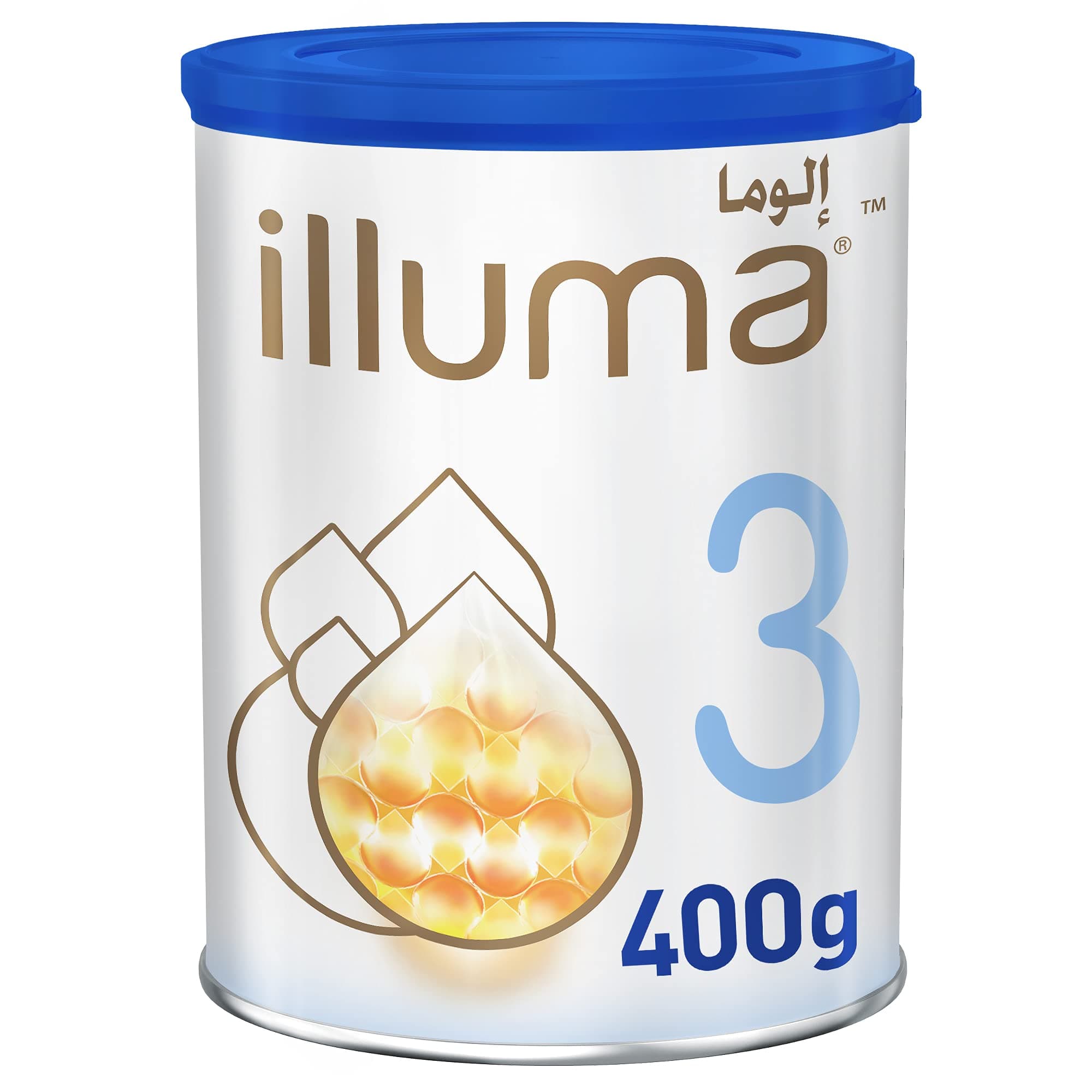 Nestle Wyeth Nutrition Illuma Stage 3 Toddler Formula - Digestive & Bone Support, HMOs, 400g for 1-3 Years