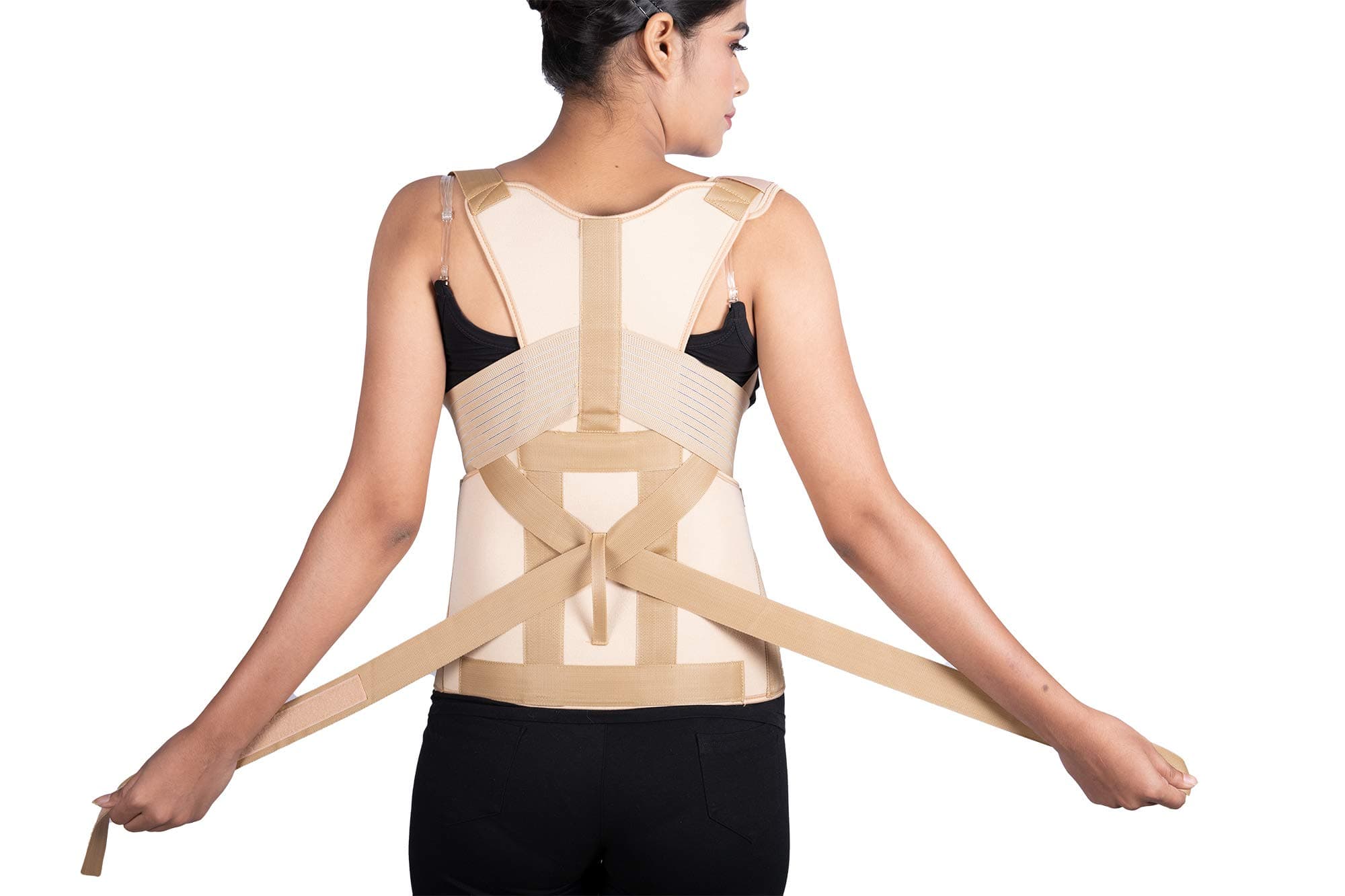 Wonder Care Posture Corrector Taylor Brace Thoracic Lumbar Spinal Support Belt Back Pain Relief for Men & Women Lordosis Therapy (XL)