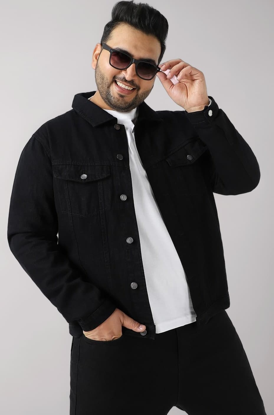 Men's Regular Fit Washed Full Sleeve Denim Jacket