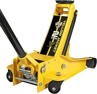 YELLOW JACKET 2 Ton Low Profile Dual Pump Floor Jack