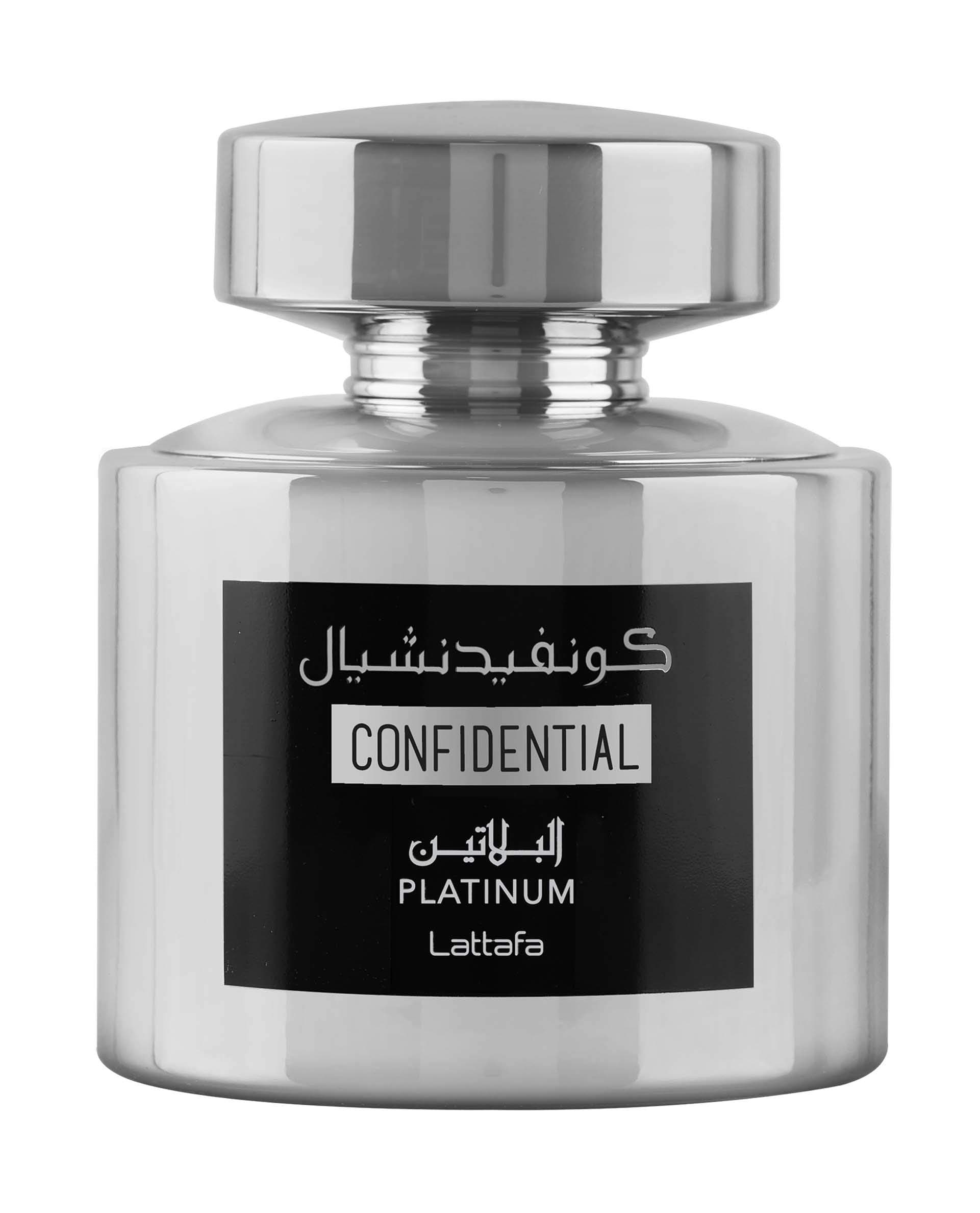 Confidential Platinum Eau de Parfum For Unisex, 100 ml