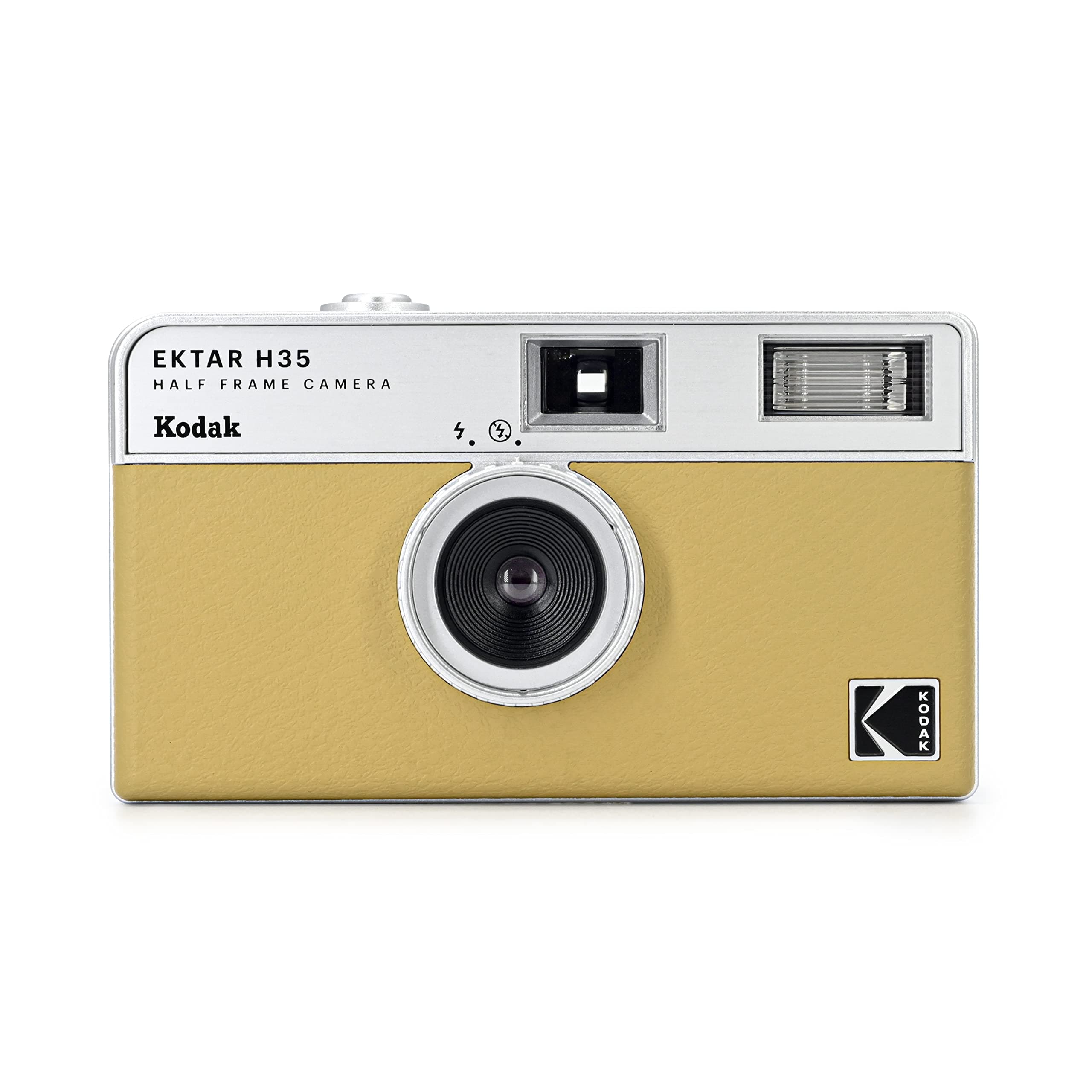 EKTAR H35 Half Frame Film Camera, 35mm, Reusable, Focus-Free, Lightweight, Easy-to-Use (Sand) (Film & AAA Battery are not Included)