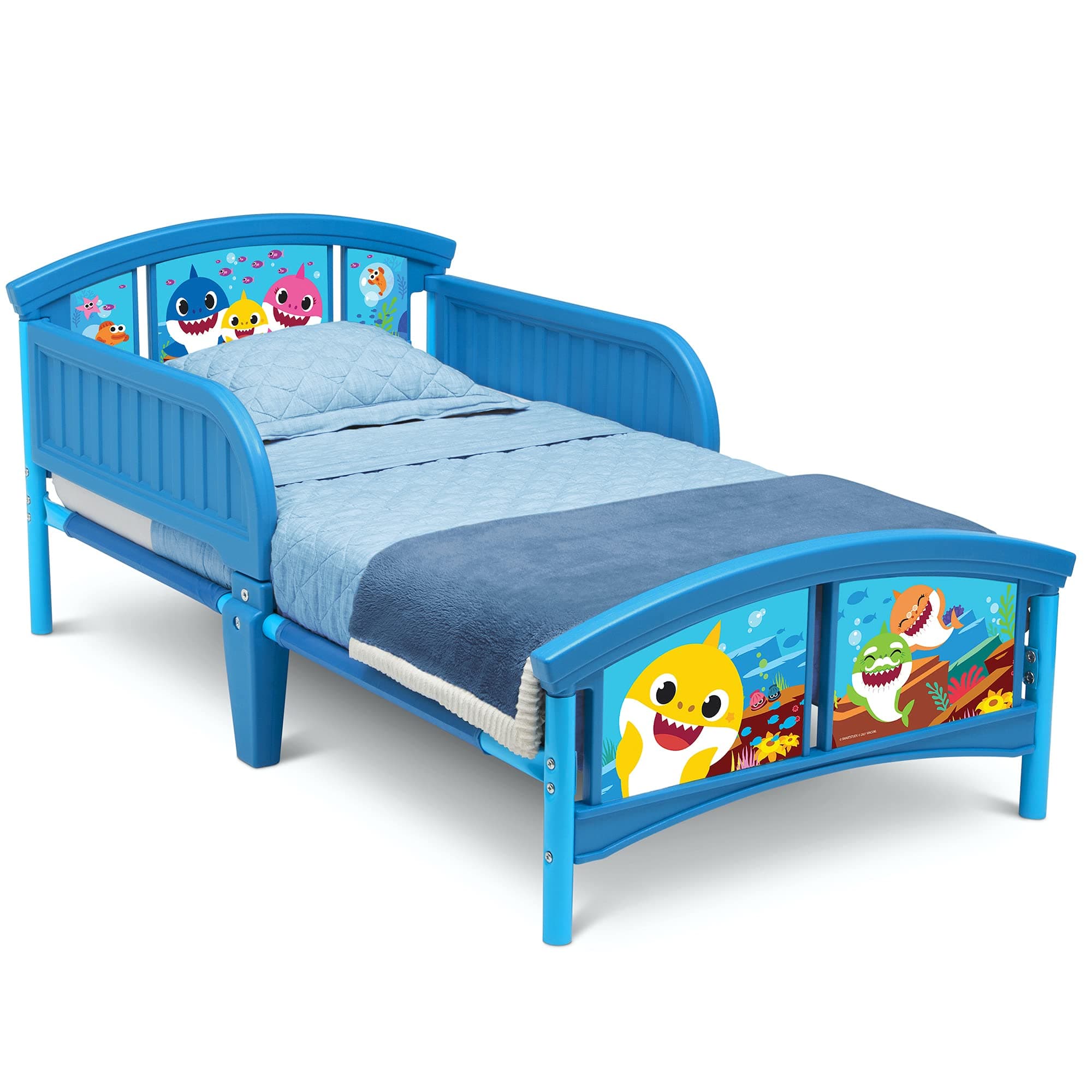 Delta Children Plastic Toddler Bed, Baby Shark