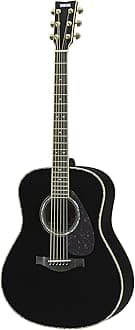 L-Series LL16RD Solid Rosewood Acoustic-Electric Guitar w/ Case - Black, Abalone Inlay