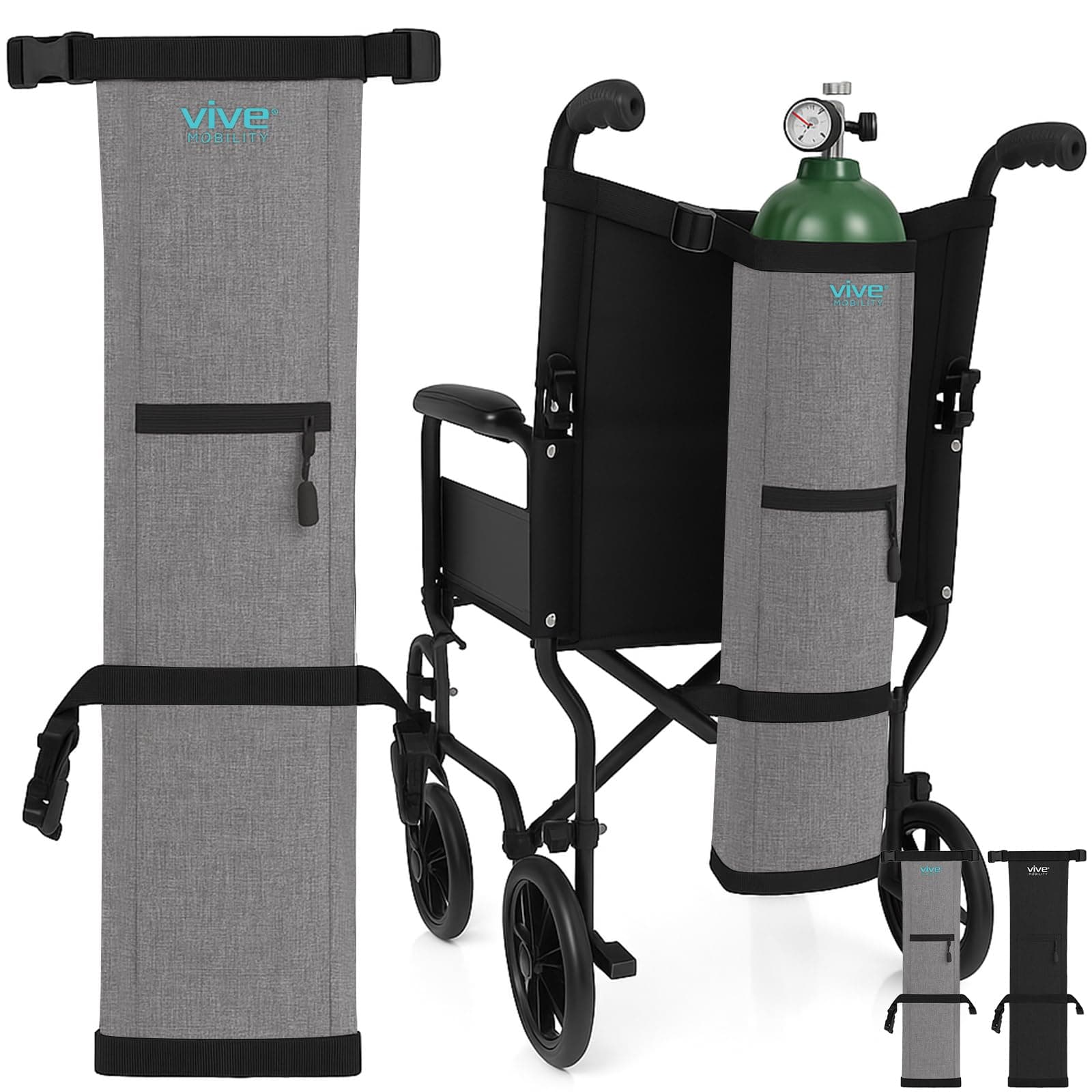 Vive Oxygen Tank Holder Portable Canister Bag