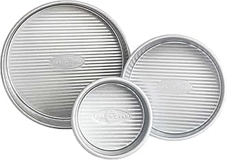 USA Pan Nonstick Round Cake Pan Set of 3, Small