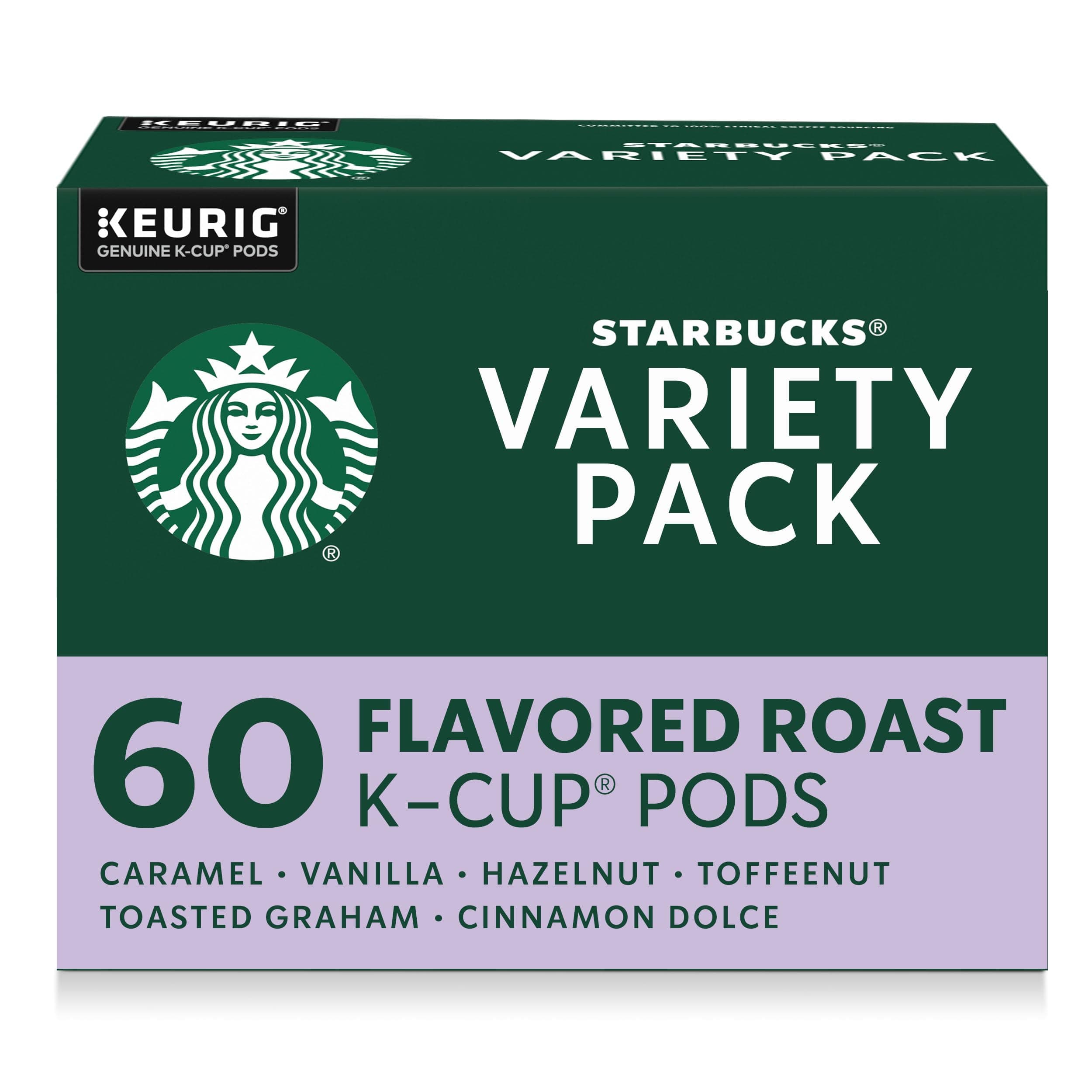 K-Cup Coffee Pods-Flavored Coffee-Variety Pack-No Artificial Flavors-100% Arabica-6 boxes (60 pods total)