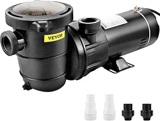 Pool Pump Aboveground 1.5HP 115V, Single Speed, 5280GPH 1100W Powerful Swimming Pool Pump, Self Primming Pool Filtre Pump with Strainer Basket, 4 Pipe Fittings, Low Noise