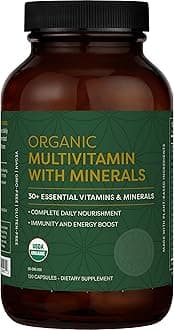 Global Healing Center - USDA Organic Multivitamin for Women & Men - Vitamins Include A, C, D, & More for Your Overall Health & Wellness Needs - Complete Daily Multi Vitamin Nourishment (120 Capsules)