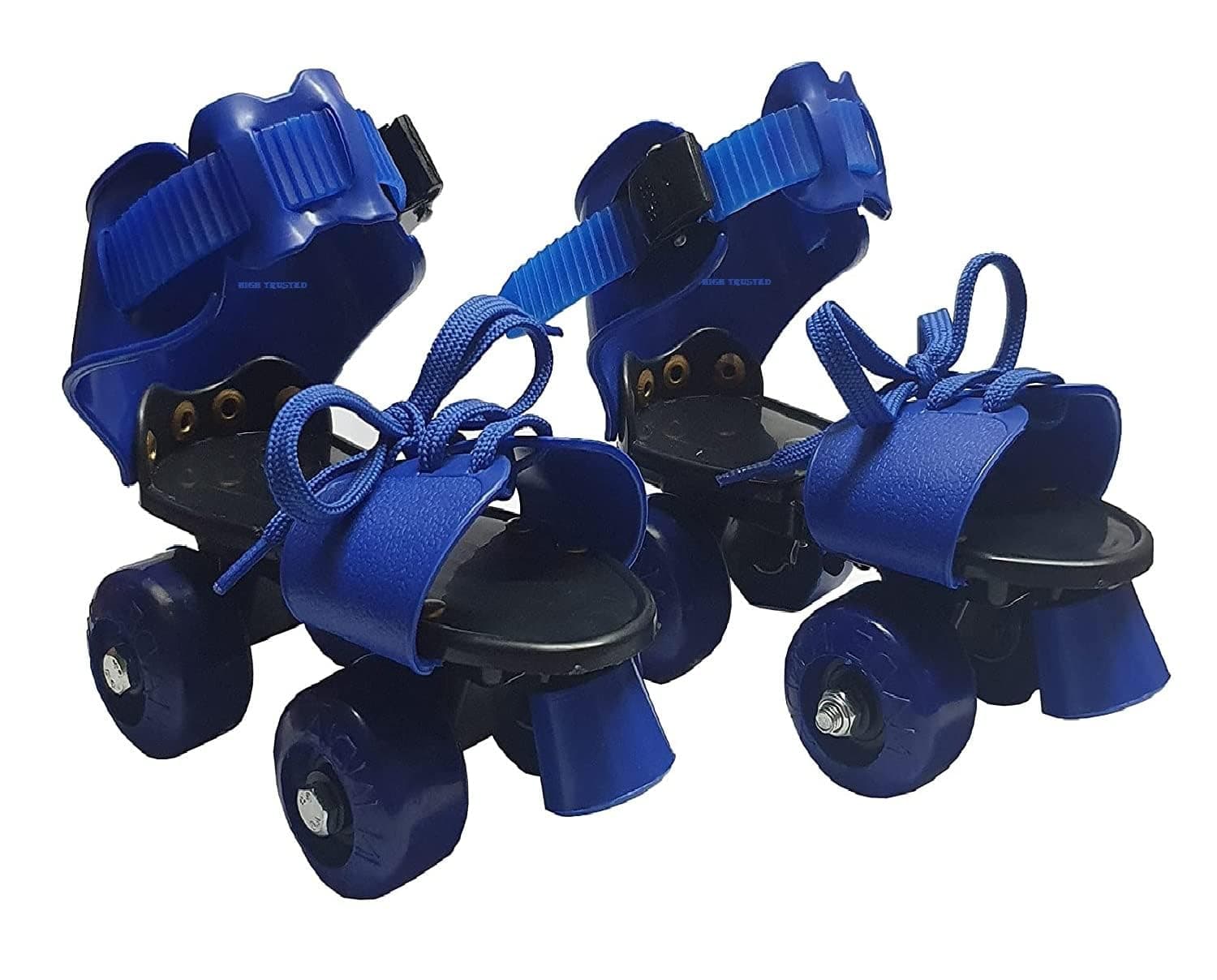 TEC TAVAKKAL Roller Skates for Kids Age Group 5-15 Years Adjustable Inline Skating Shoes Minimum Size 17 cm and Maximum Size 23 cm Blue