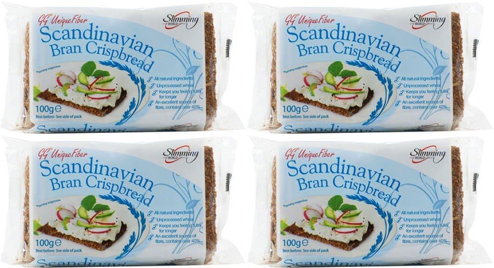 (4 Pack) - GG Scandinavian Crispbread - Bran Crispbread | 100g | 4 Pack Bundle