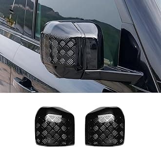 Rearview Mirror ABS Black Body Anti-Scratch Protection Cover Trim Kit Compatible with 2020-2025 Land Rover Defender 90 110 130 Decoration Armor Sticker Trim Exterior Accessories