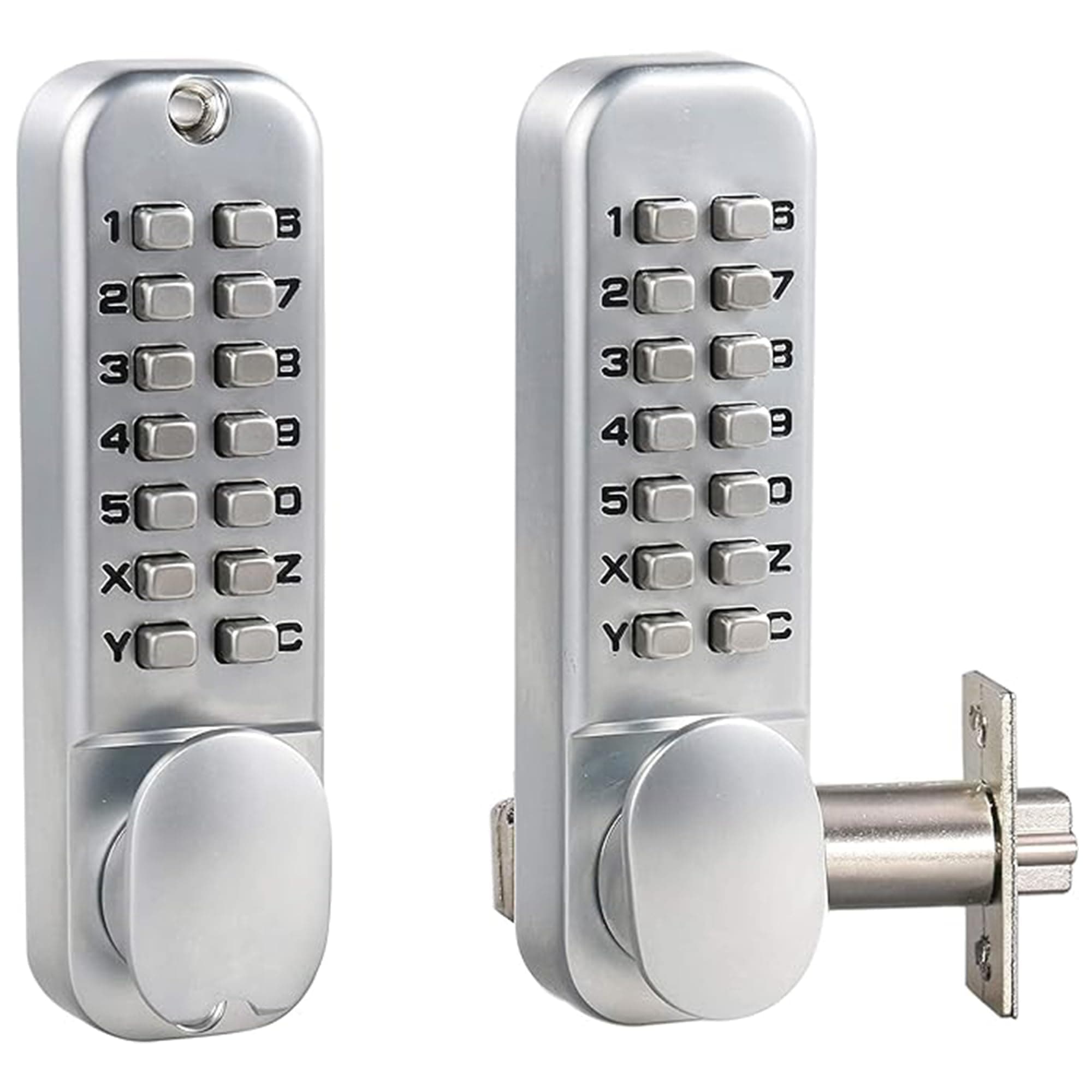 MX920 Double Keypad Mechanical 14 Key Combination Lock, Keyless Entry Security for Home Gates, Fences, Windows, Hotel Airbnb