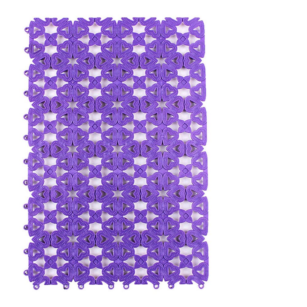 Pet Cage Mats Rabbit Cage Mats Plastic Mats Dog Mats Bath Mats Swimming Pool Mats Candy Colors (Purple)
