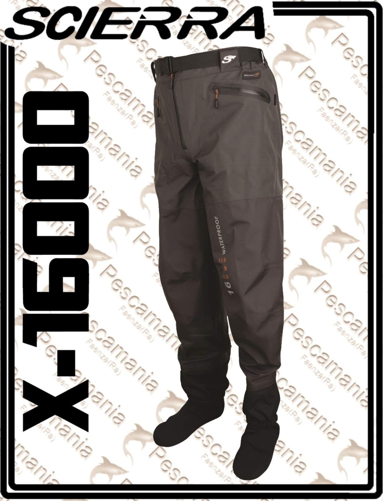 Scierra Wader X-16000 grey pants 3 layers breathable