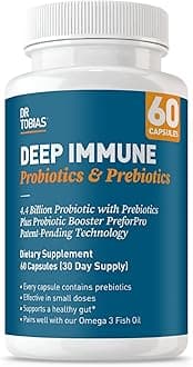- Deep Immune Probiotics & Prebiotics - Dual Action Digestion & Immune Support with PreforPro Prebiotics & Delayed Release Spore Forming Probiotics for Women & Men - 60 Capsules (30 Servings)