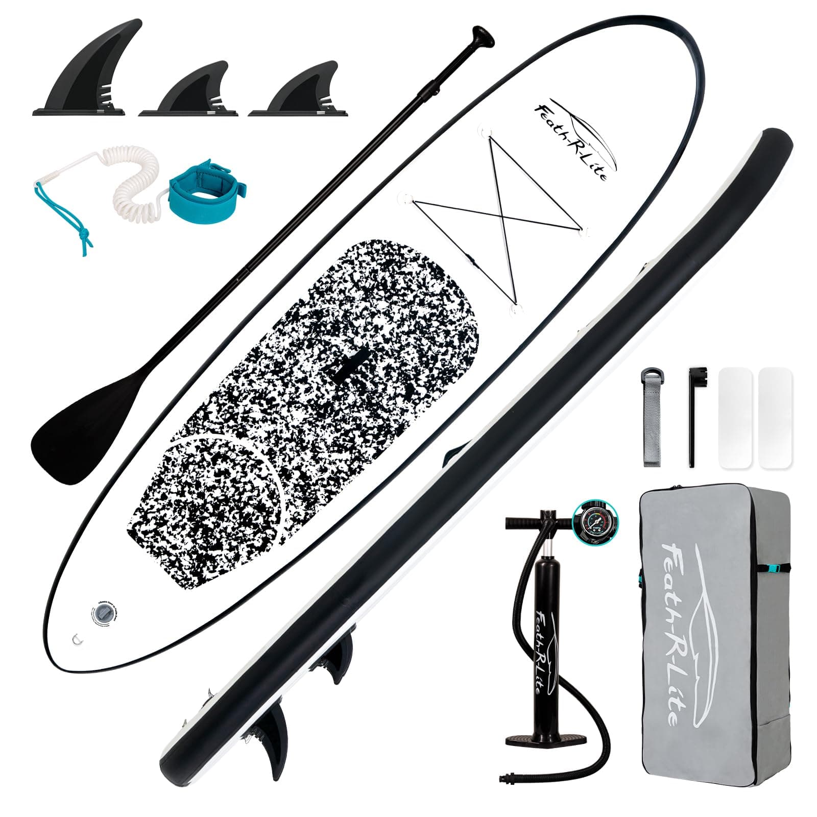 Inflatable Ultra-Light 10'×30''/10'6''×33'' Stand Up Paddle Board for All Skill Levels with Premium SUP Paddleboard Accessories,Non-Slip Comfort Deck for Youth & Adults