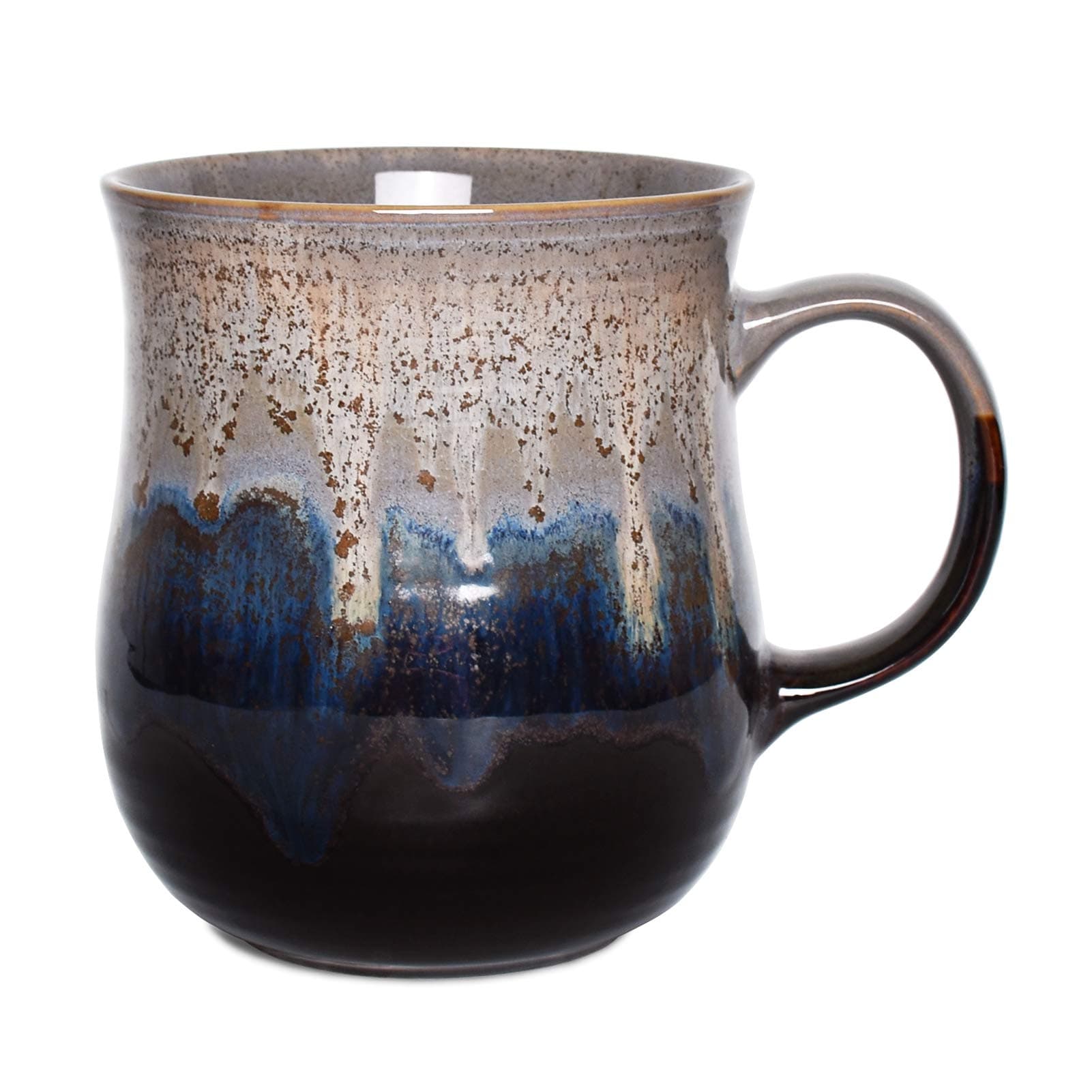 BosmarlinLarge Ceramic Coffee Mug, Big Tea Cup for Office and Home, 21 Oz, Dishwasher and Microwave Safe, 1 PCS