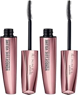 Wonder'Luxe Volume Mascara, Long-Wearing, Volumizing, Smudge-Proof, 003, Extreme Black, 0.08oz (Pack of 2)