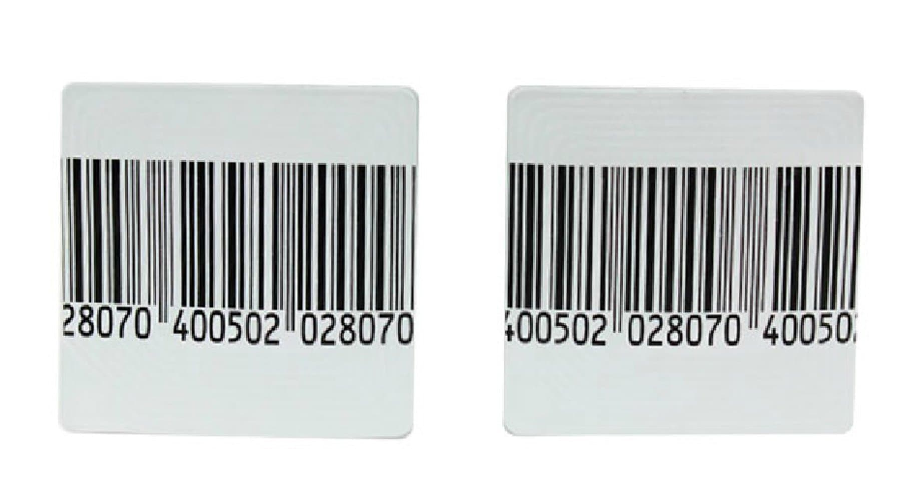 Aoneso SupeRight 1Roll-1000pcs EAS 8.2MHz Checkpoint Compatible Label RF Tags Anti-theft Barcode Fake Soft Labels (1.57 1.57 inches)