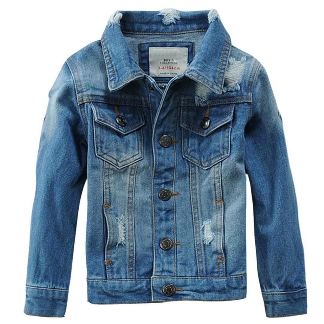 BanibearBoys' Denim Jacket Outerwear, 12M-14 Years