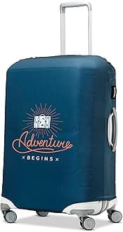 Printed Luggage Cover, Adventure Begins, Medium