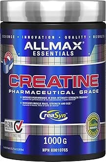 ALLMAX Essentials CREATINE - 400 g Powder - Improves Performance & Training Intensity - Vegan & Gluten Free - 80 Servings
